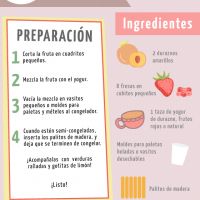 Cómo preparar paletas heladas de yogur